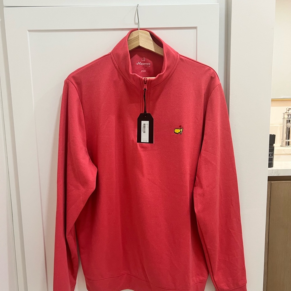 Masters Coral Zip-Up Sweater